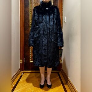 Luxurious Black Fur Coat